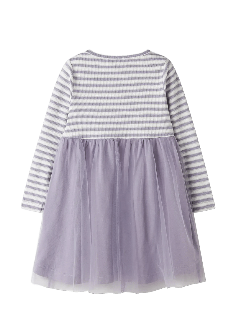 name it - NMFTAIAS LS TULLE DRESS - langærmede hverdagskjoler - lavender gray - 1
