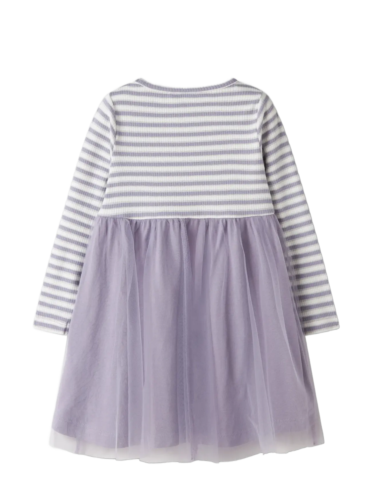 name it - NMFTAIAS LS TULLE DRESS - casual jurken met lange mouwen - lavender gray - 1