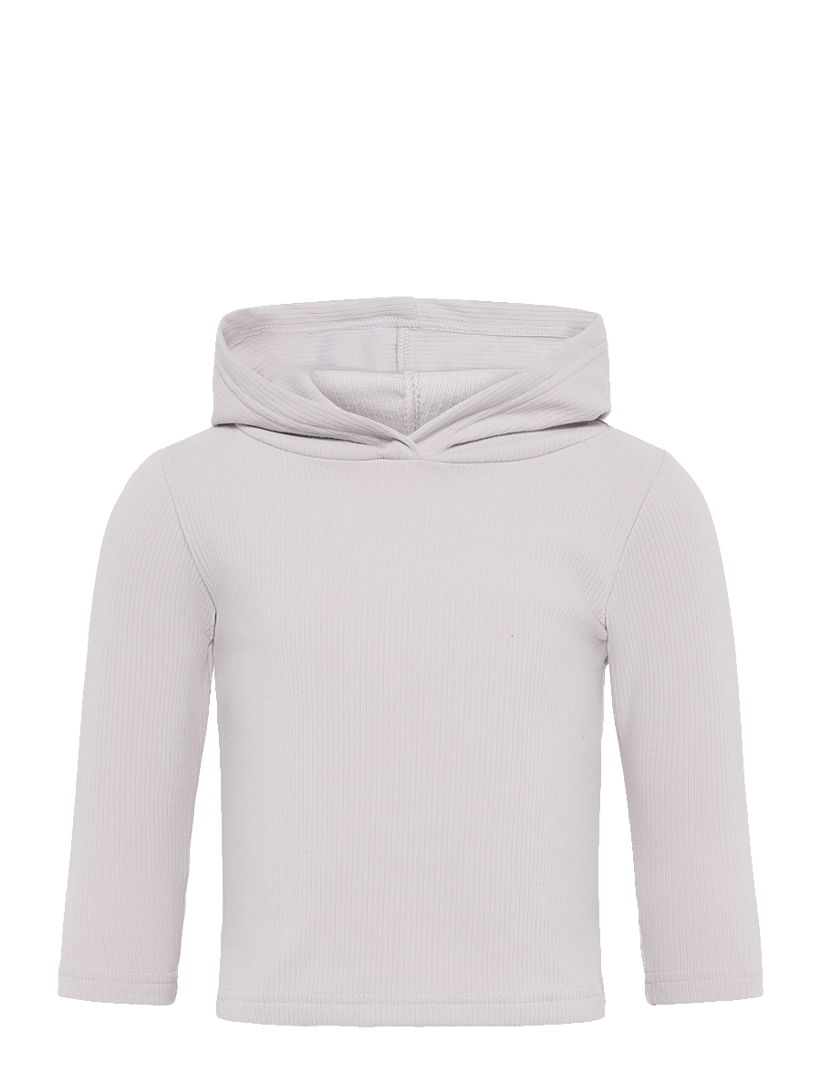 name it - NMFTELLA LS TOP WH - hættetrøjer - lilac marble - 0