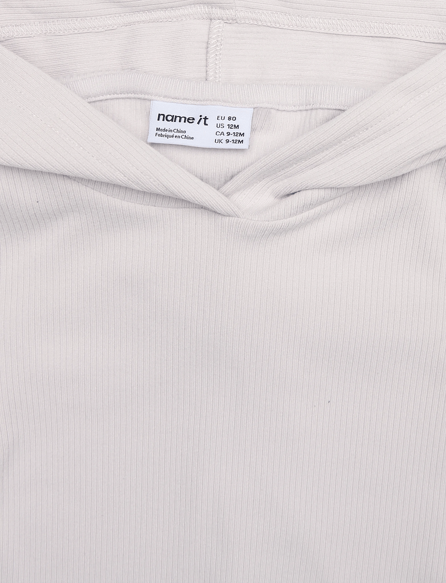name it - NMFTELLA LS TOP WH - hættetrøjer - lilac marble - 2