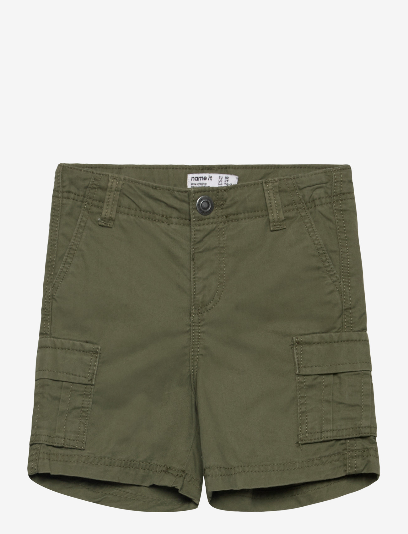 name it - NMMRYAN STRAIGHT CARGO SHORTS 1060-DN TB - cargo shorts - olivine - 0