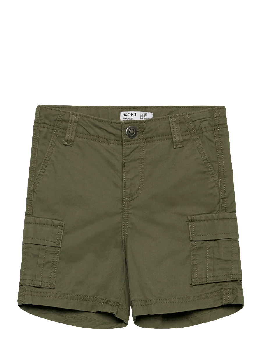 name it - NMMRYAN STRAIGHT CARGO SHORTS 1060-DN TB - cargo shorts - olivine - 0