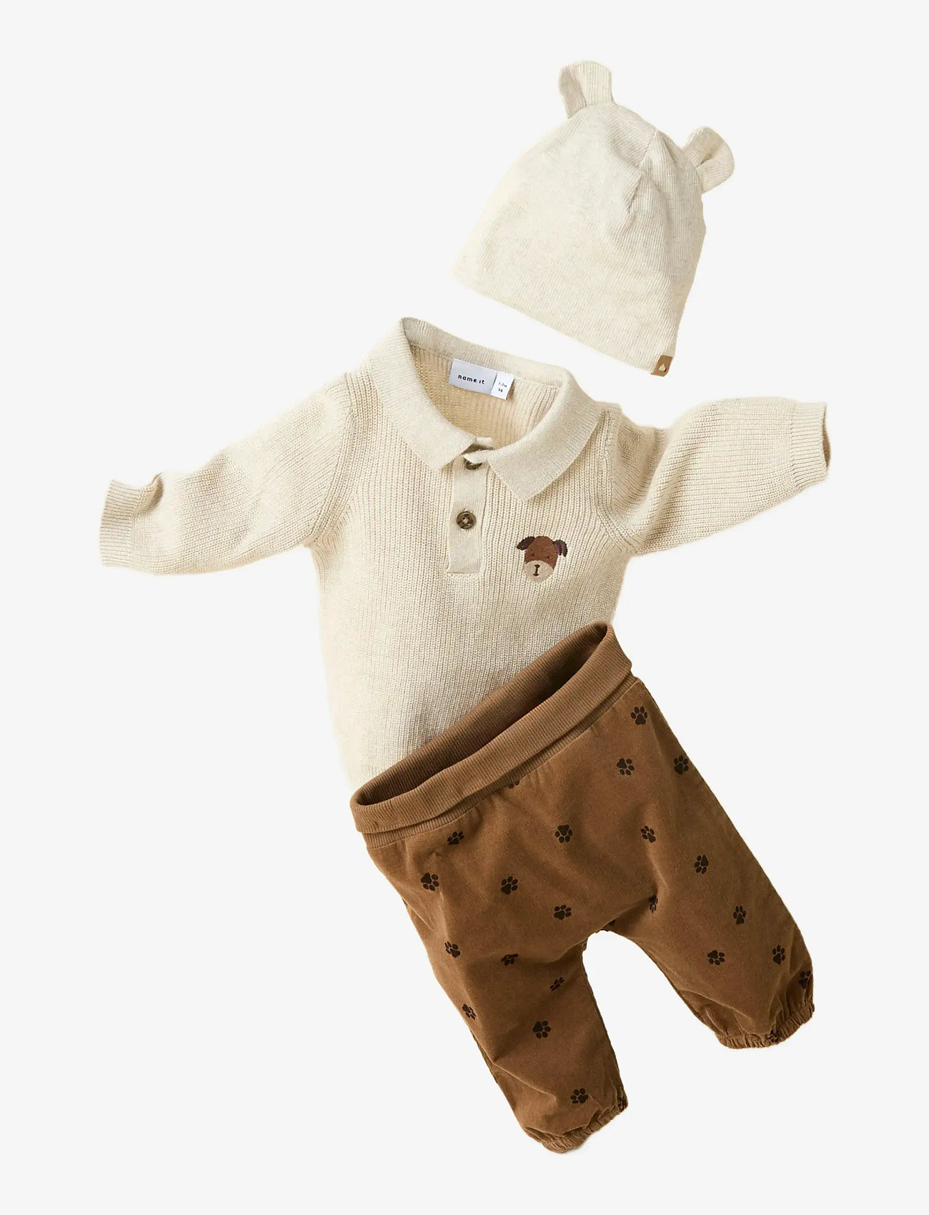 name it - NBMTOMMI PANT - babybukser - toasted coconut - 3