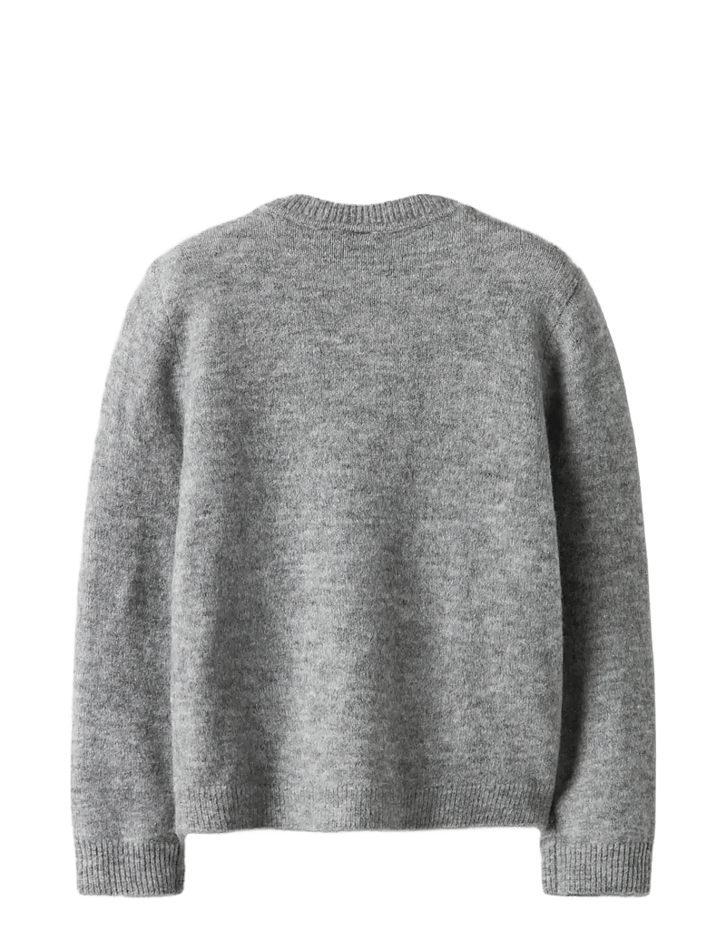 name it - NKFTIKA LS KNIT CARD - kardiganid - grey melange - 1