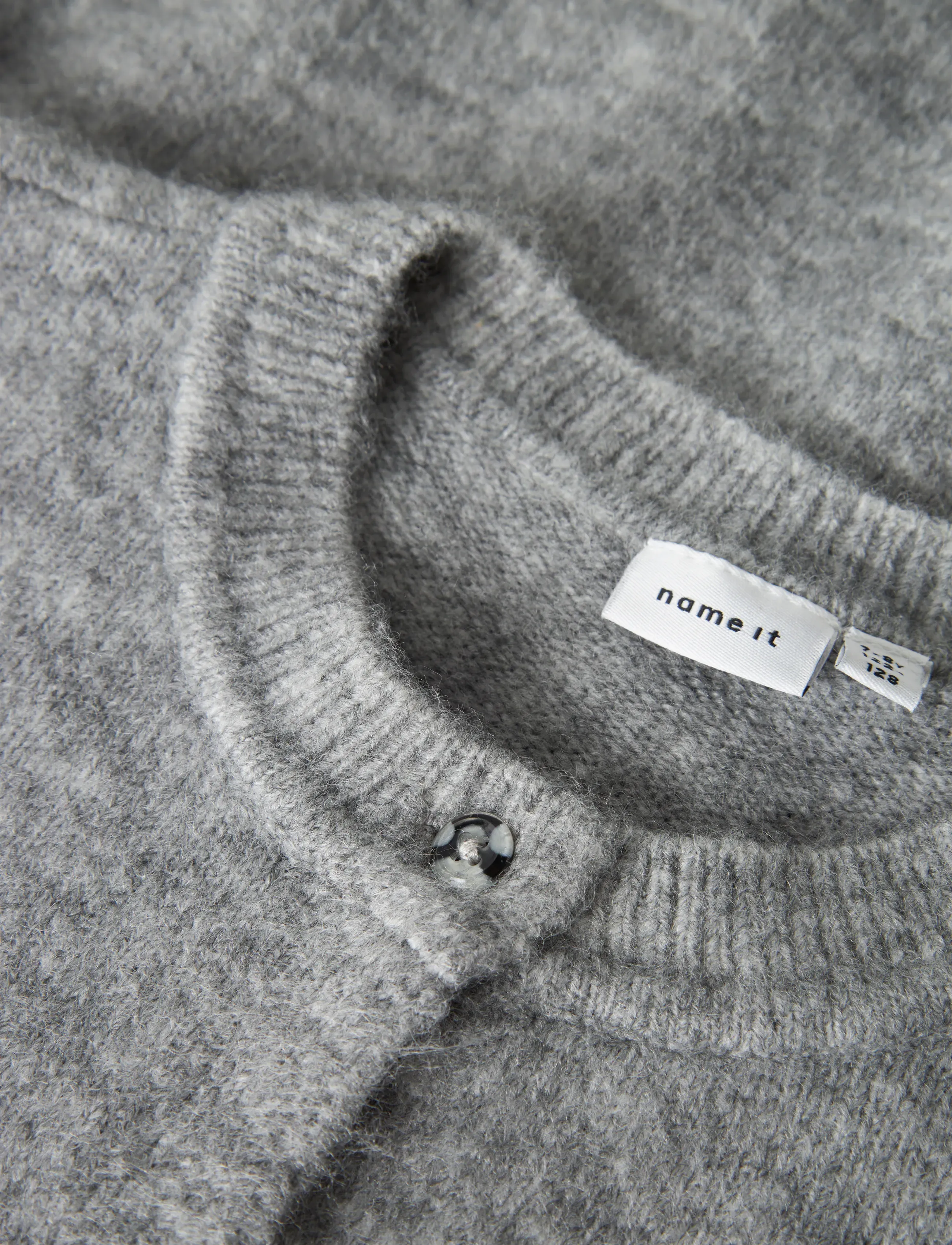 name it - NKFTIKA LS KNIT CARD - kardiganid - grey melange - 2
