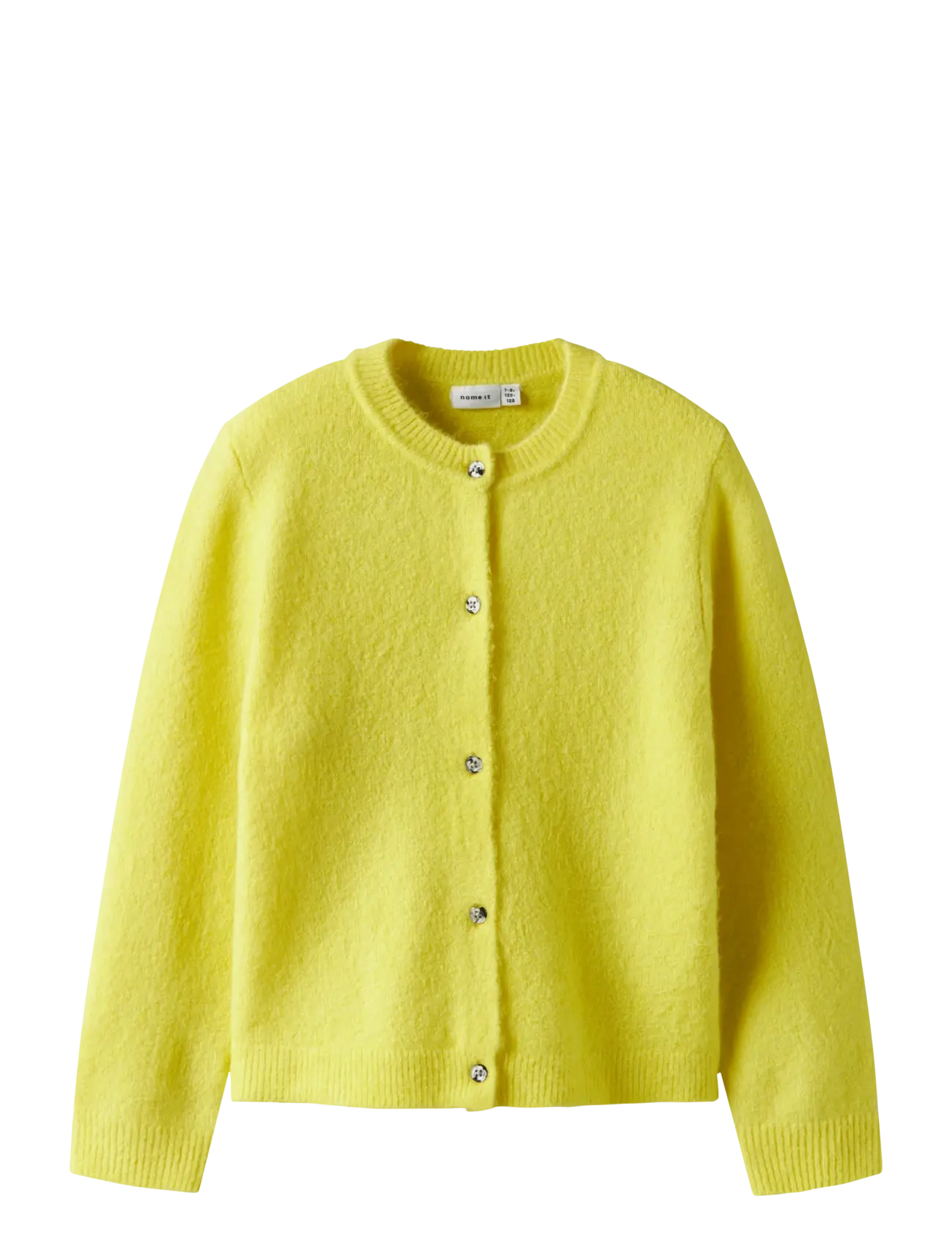 NAME IT Nkftika Ls Knit Card Gelb - 122-128 - Kinder