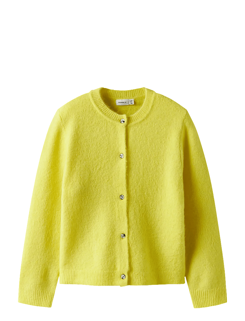 name it - NKFTIKA LS KNIT CARD - cardigans - yellow plum - 1