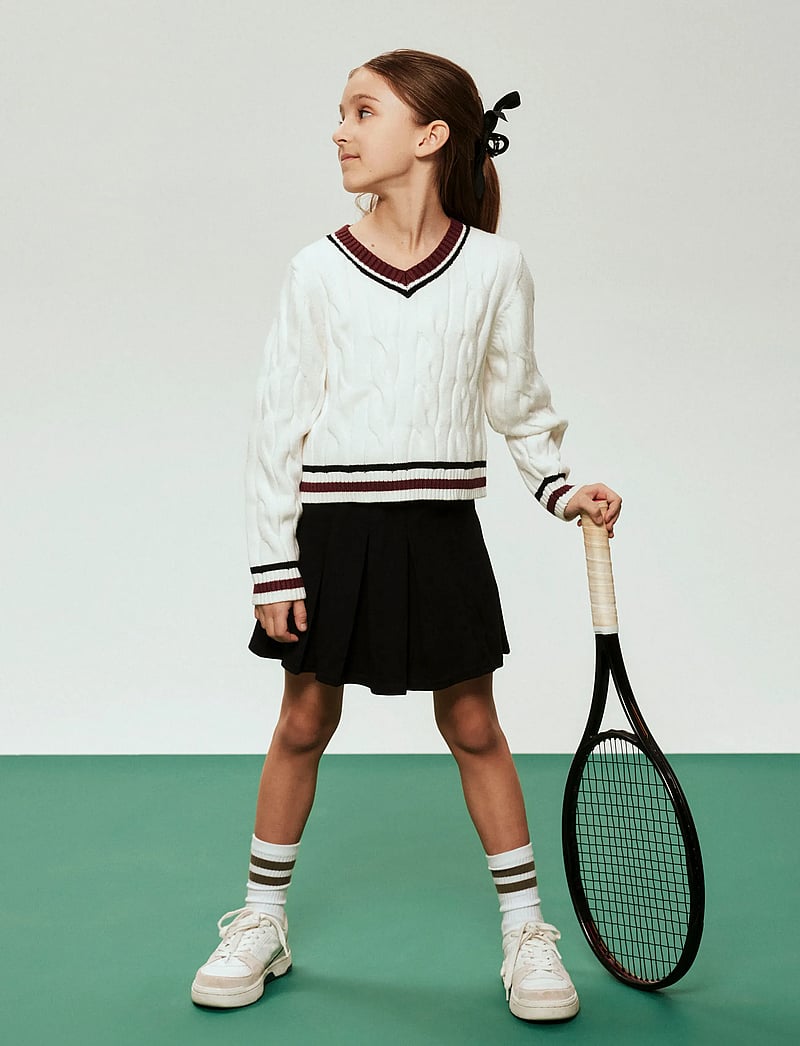 name it - NKFTEPPIE LS SHORT KNIT - pullover - cloud dancer - 5