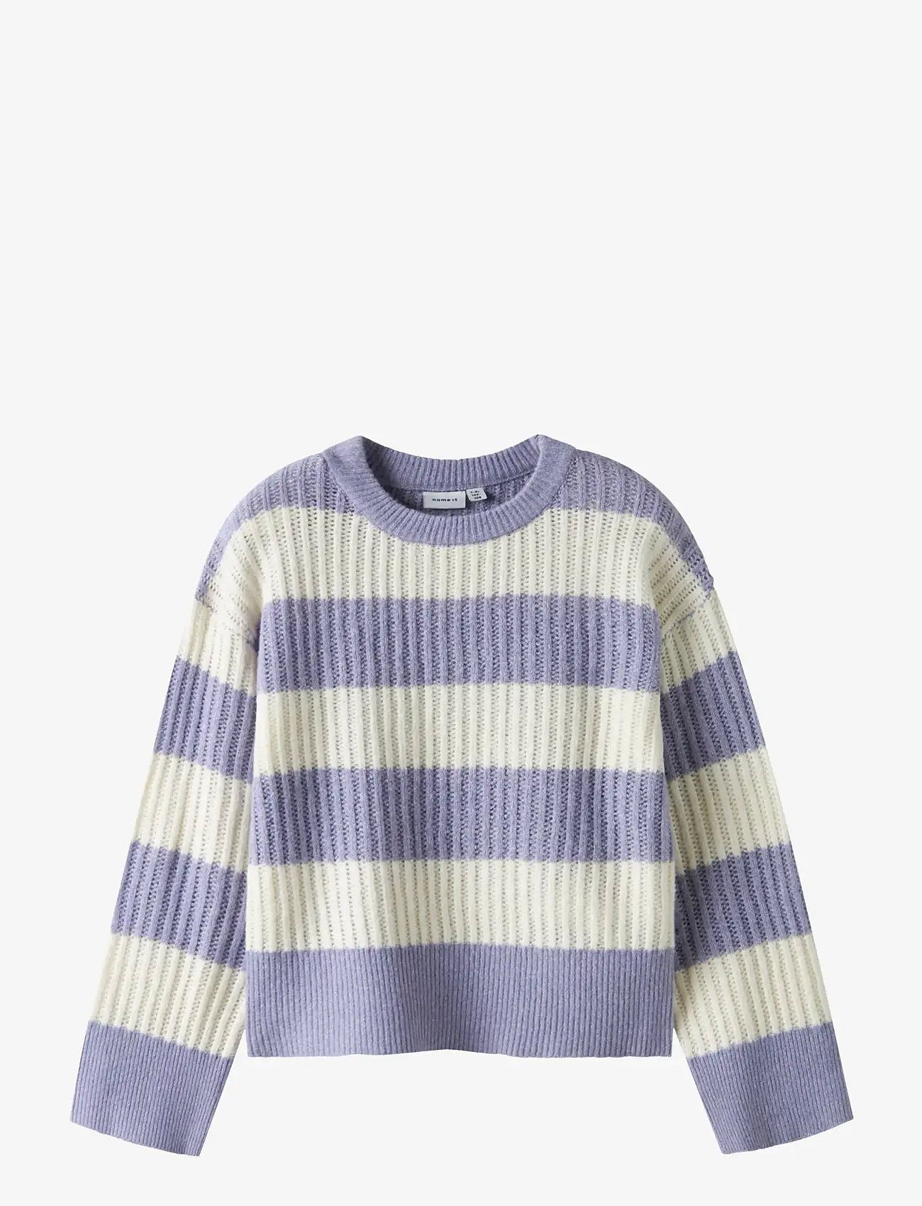 name it - NKFTOTINA LS KNIT - swetry - lavender gray - 1