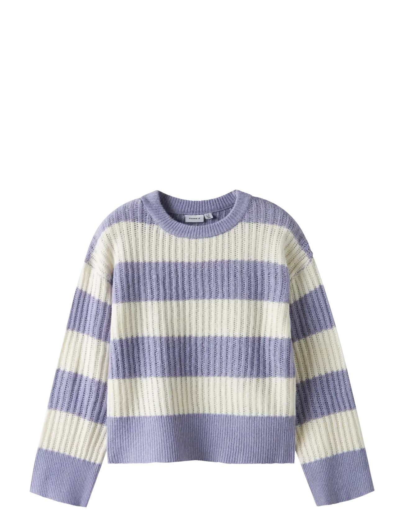 name it NKFTOTINA LS KNIT - Overdele - LAVENDER GRAY / purple