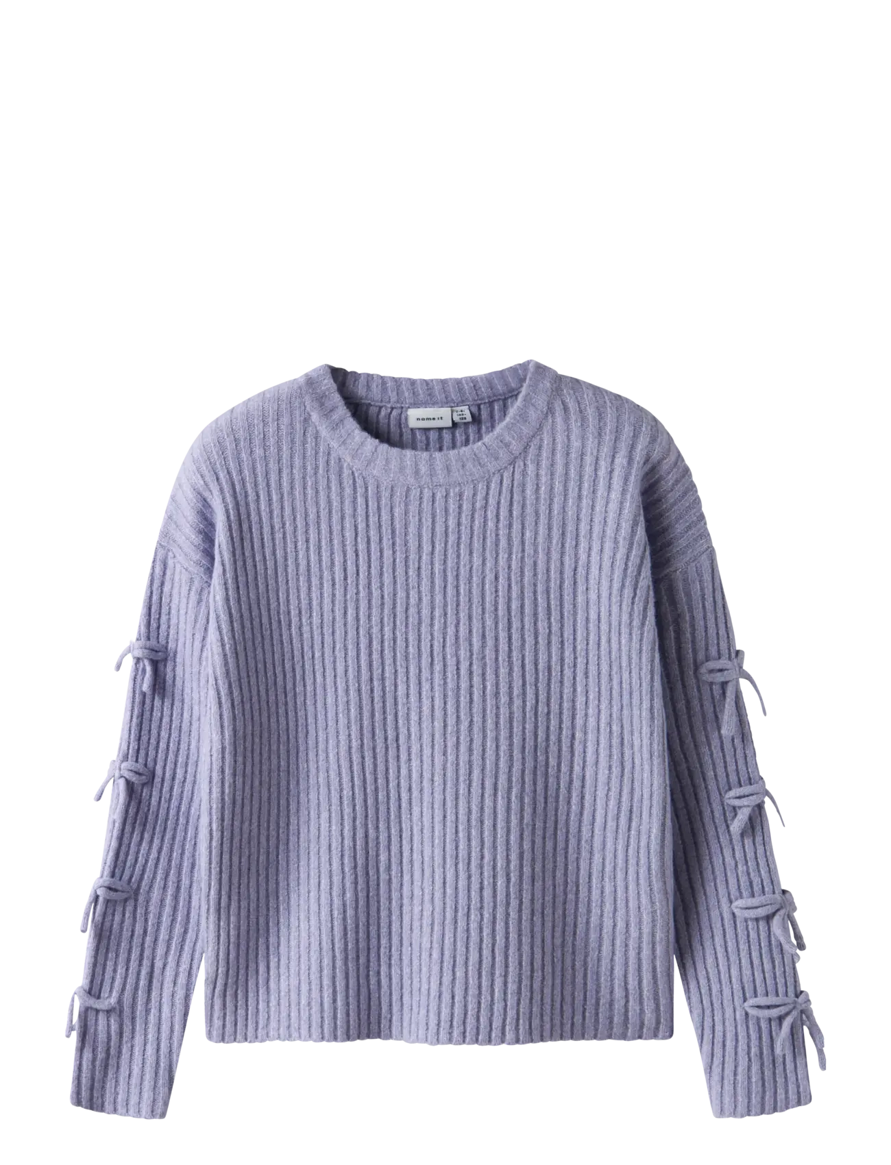 name it NKFTARIN LS KNIT - Overdele - LAVENDER GRAY / purple