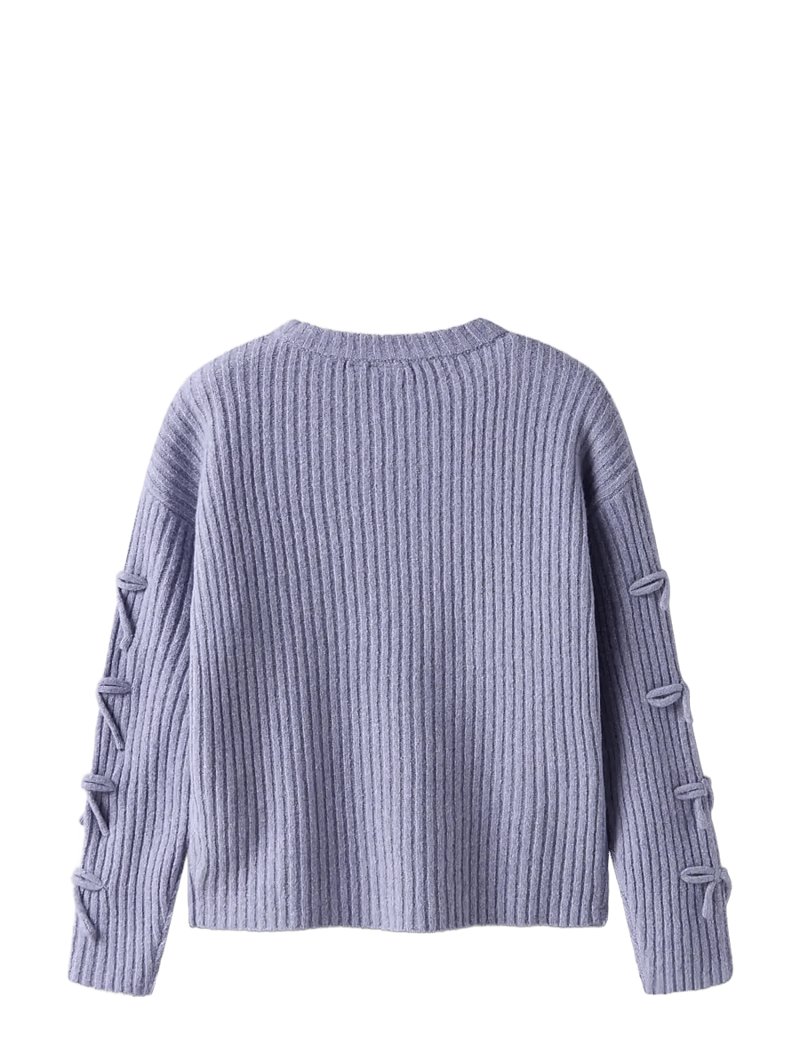 name it - NKFTARIN LS KNIT - trøjer - lavender gray - 2