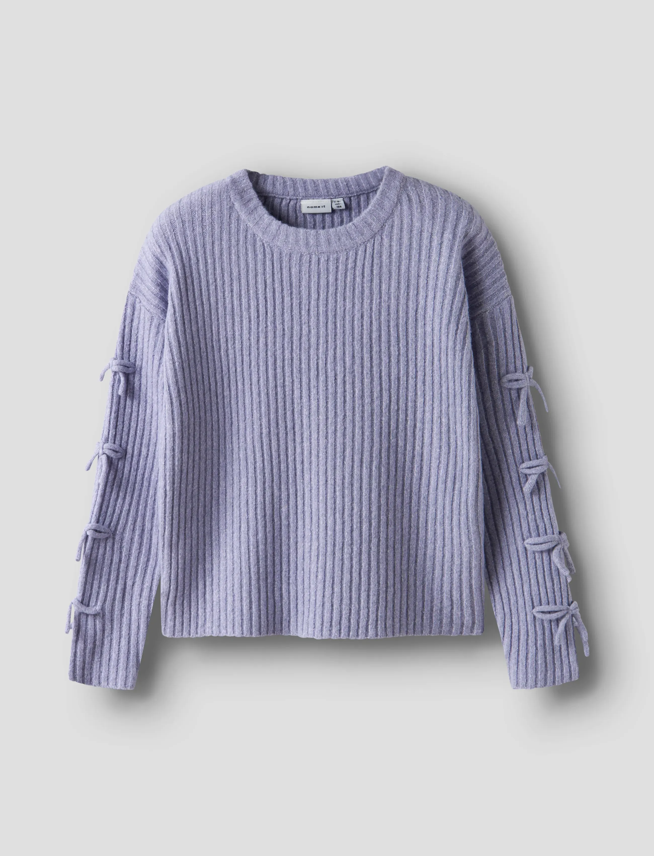 name it NKFTARIN LS KNIT - Gensere - LAVENDER GRAY / purple