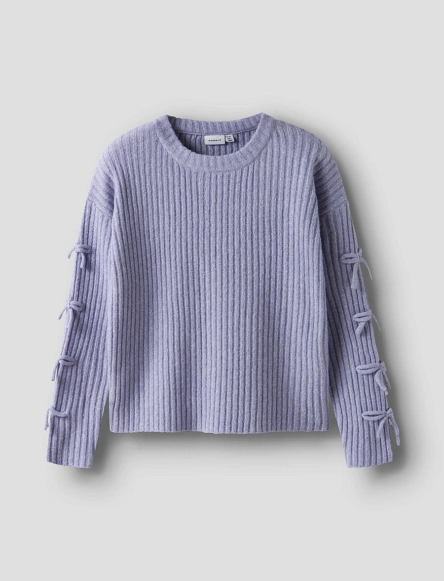 name it - NKFTARIN LS KNIT - trøjer - lavender gray - 0