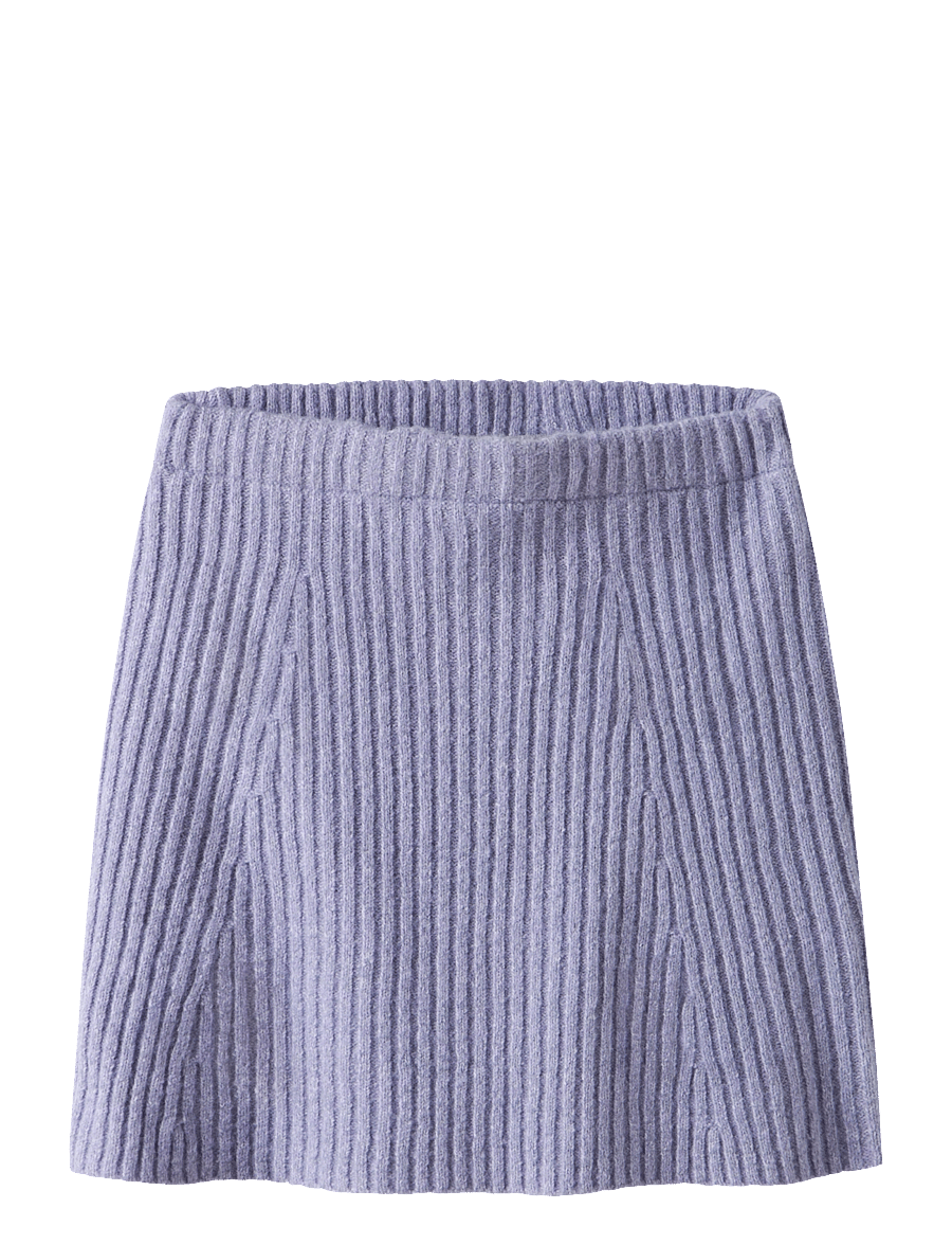 name it - NKFTARIN KNIT SKIRT - korta kjolar - lavender gray - 0