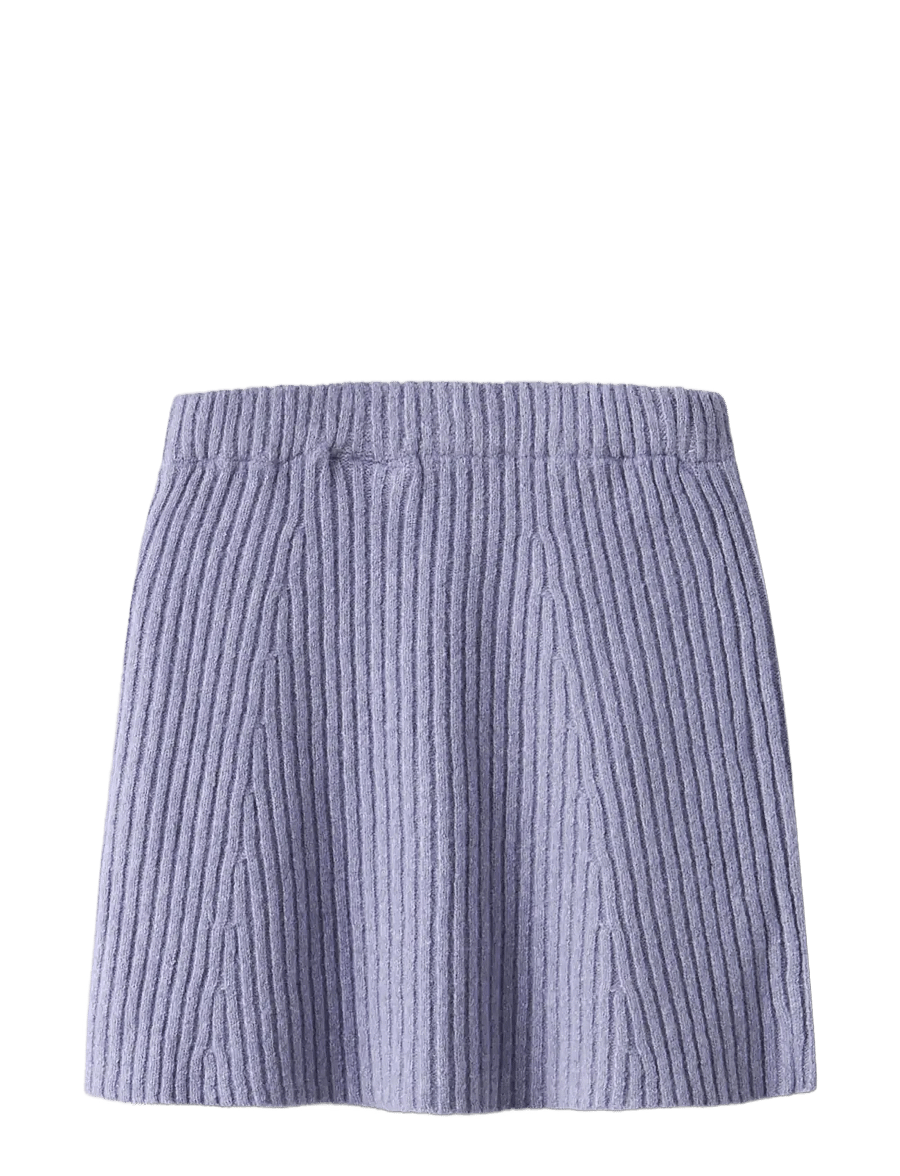 name it - NKFTARIN KNIT SKIRT - korta kjolar - lavender gray - 1
