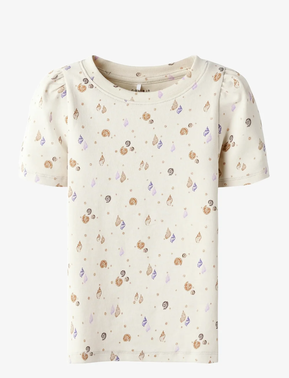 name it - NMFHILINE SS SLIM TOP - kurzärmelige - sandshell - 0