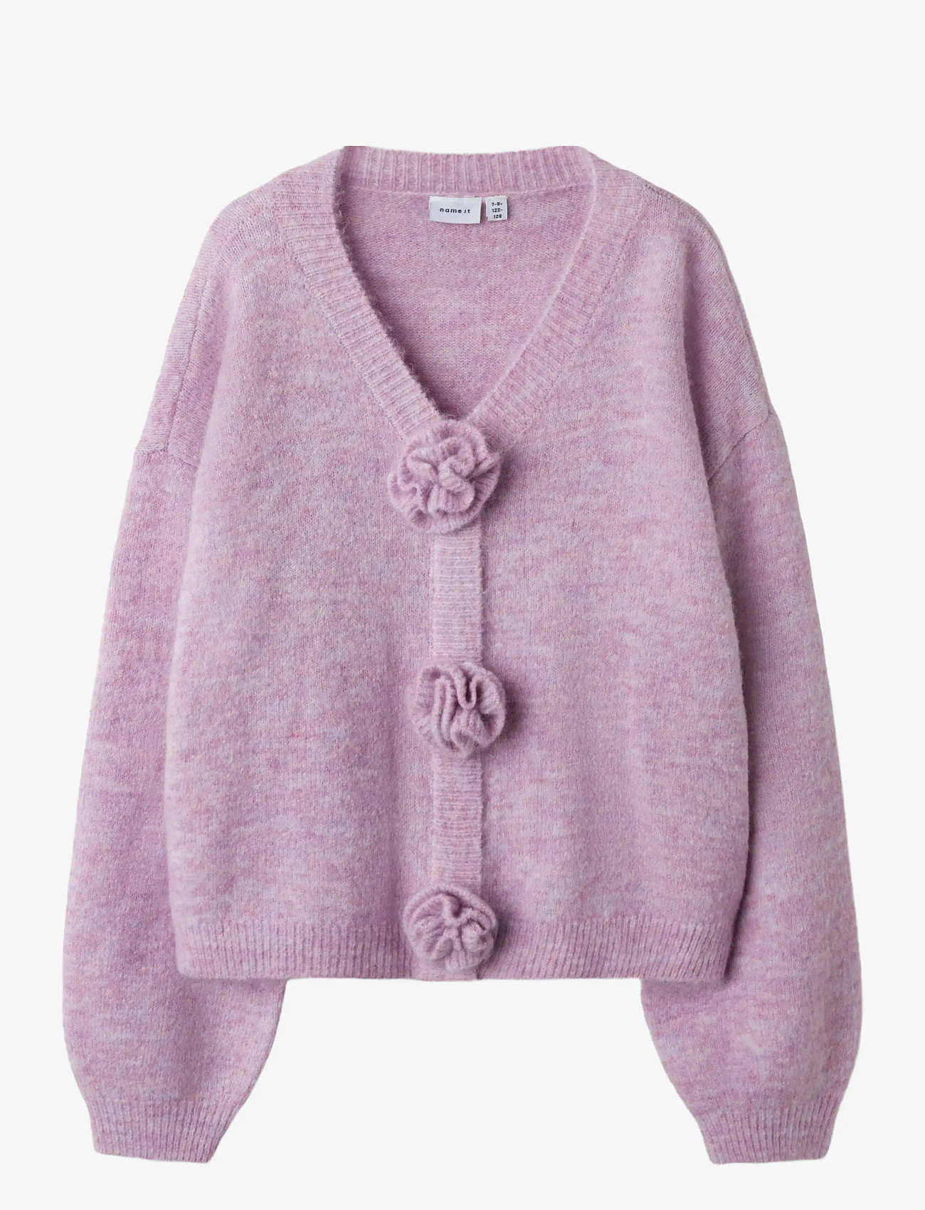 name it - NKFHINGEBORG LS KNIT - lavendula - 0