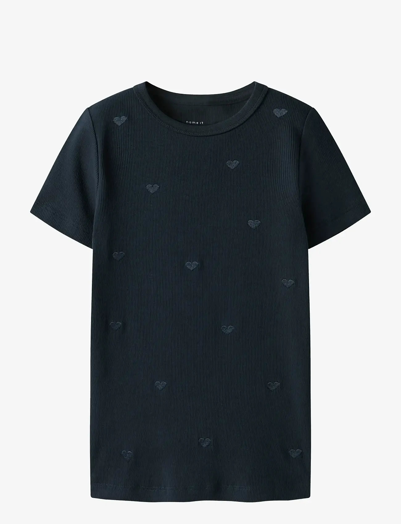 name it - NMFNAKAL SS SLIM TOP NOOS - overhemden met korte mouwen - dark sapphire - 1