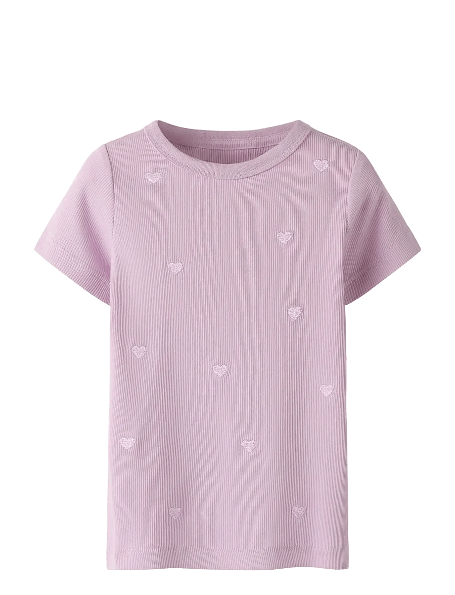 name it - NMFNAKAL SS SLIM TOP NOOS - kortärmade skjortor - fragrant lilac - 0