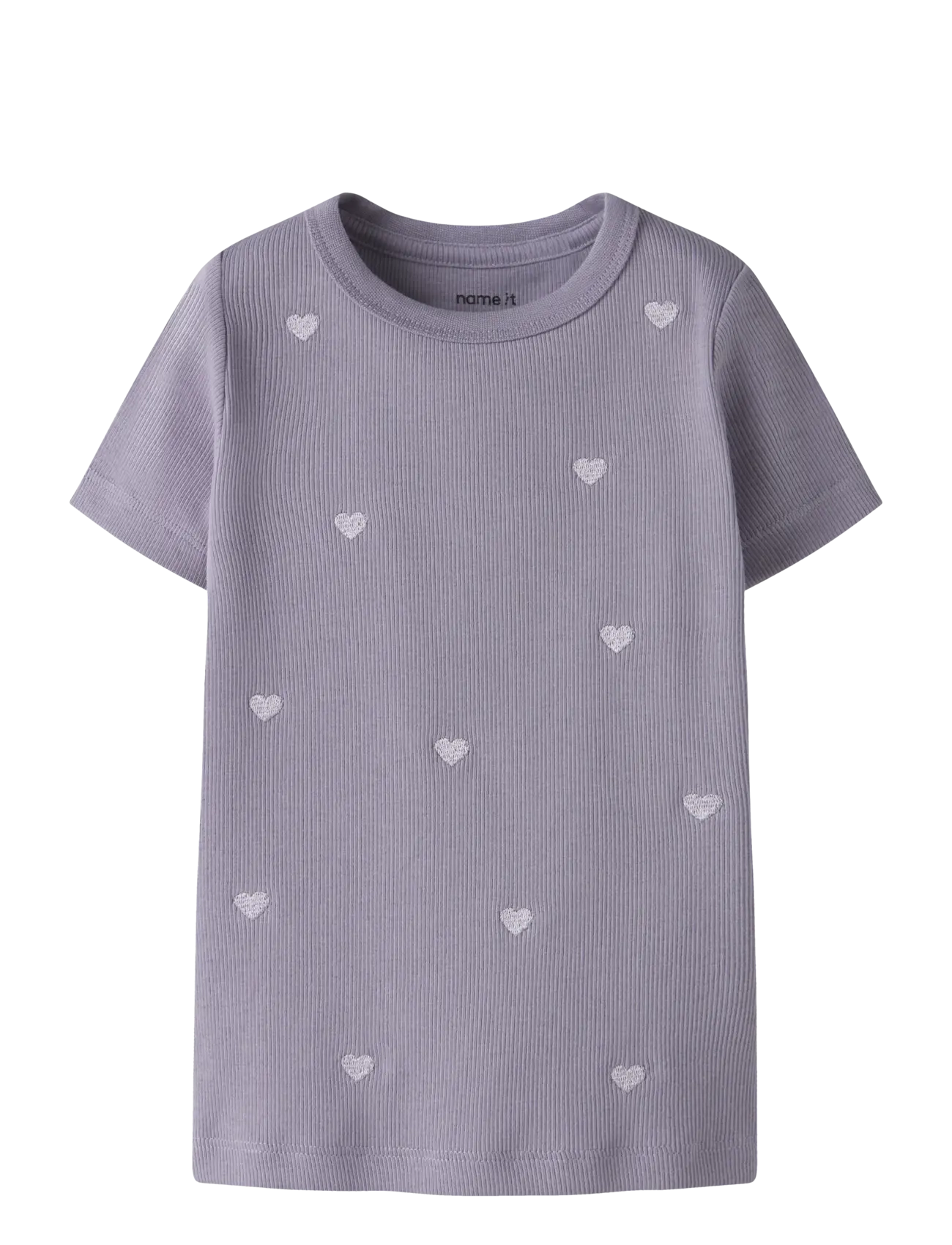 name it NMFNAKAL SS SLIM TOP NOOS - Shirts - LAVENDER GRAY / purple