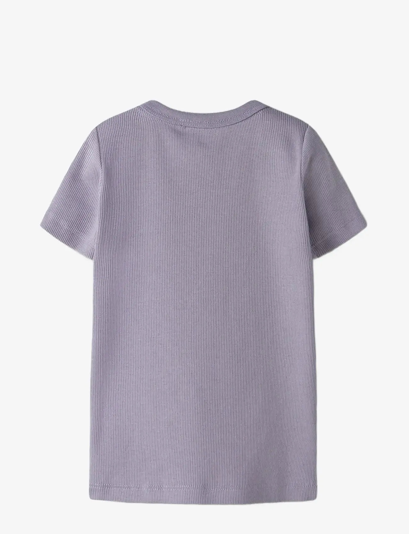 name it - NMFNAKAL SS SLIM TOP NOOS - lühikeste varrukatega särgid - lavender gray - 1