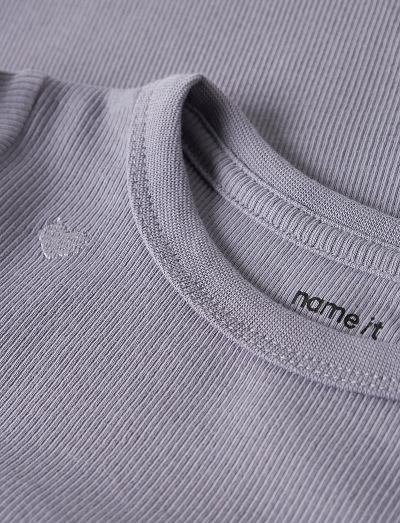 name it - NMFNAKAL SS SLIM TOP NOOS - lühikeste varrukatega särgid - lavender gray - 2