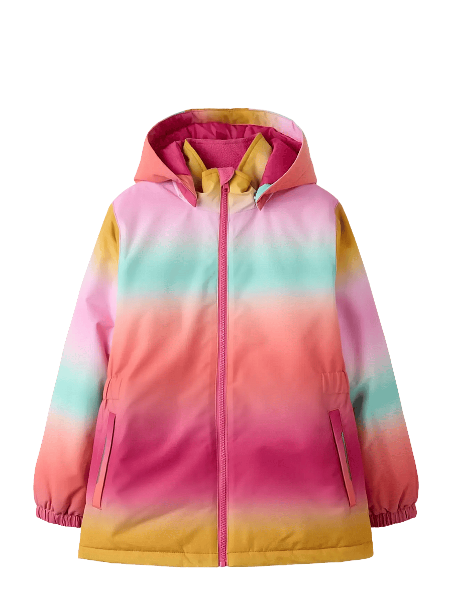 name it - NKFPSNOW10 JACKET AOP FO - parkad - rosebloom - 1