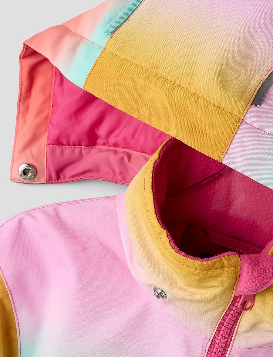 name it - NKFPSNOW10 JACKET AOP FO - parkad - rosebloom - 3