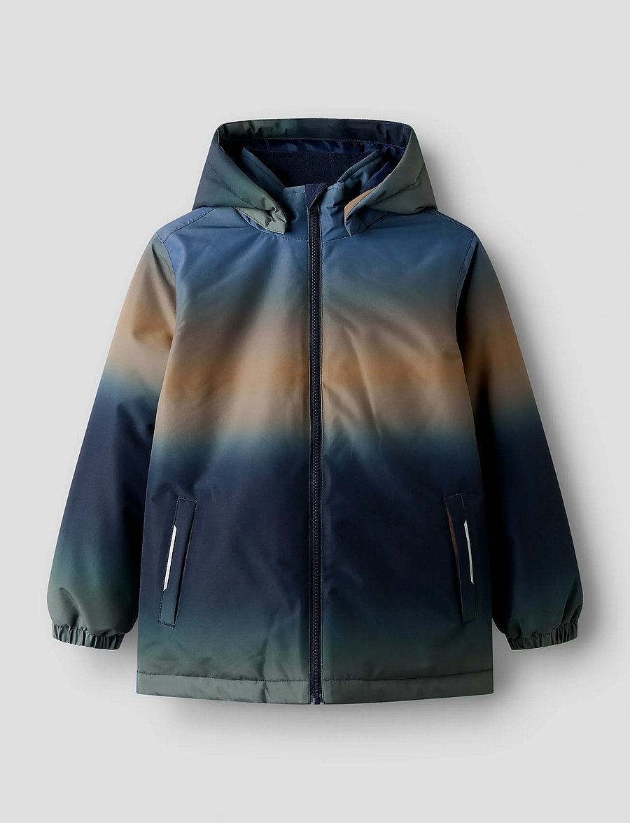 name it - NKMPSNOW10 JACKET AOP FO - vinterjakker - dark sapphire - 0