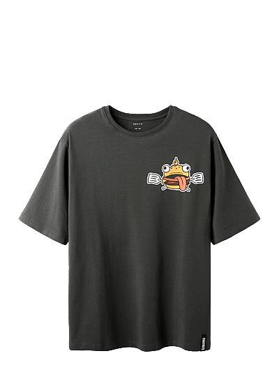 name it NKMALFRED FORTNITE NREG SS TOP BOX BFU - Kinder 2 bis 8 Jahren - RAVEN / black