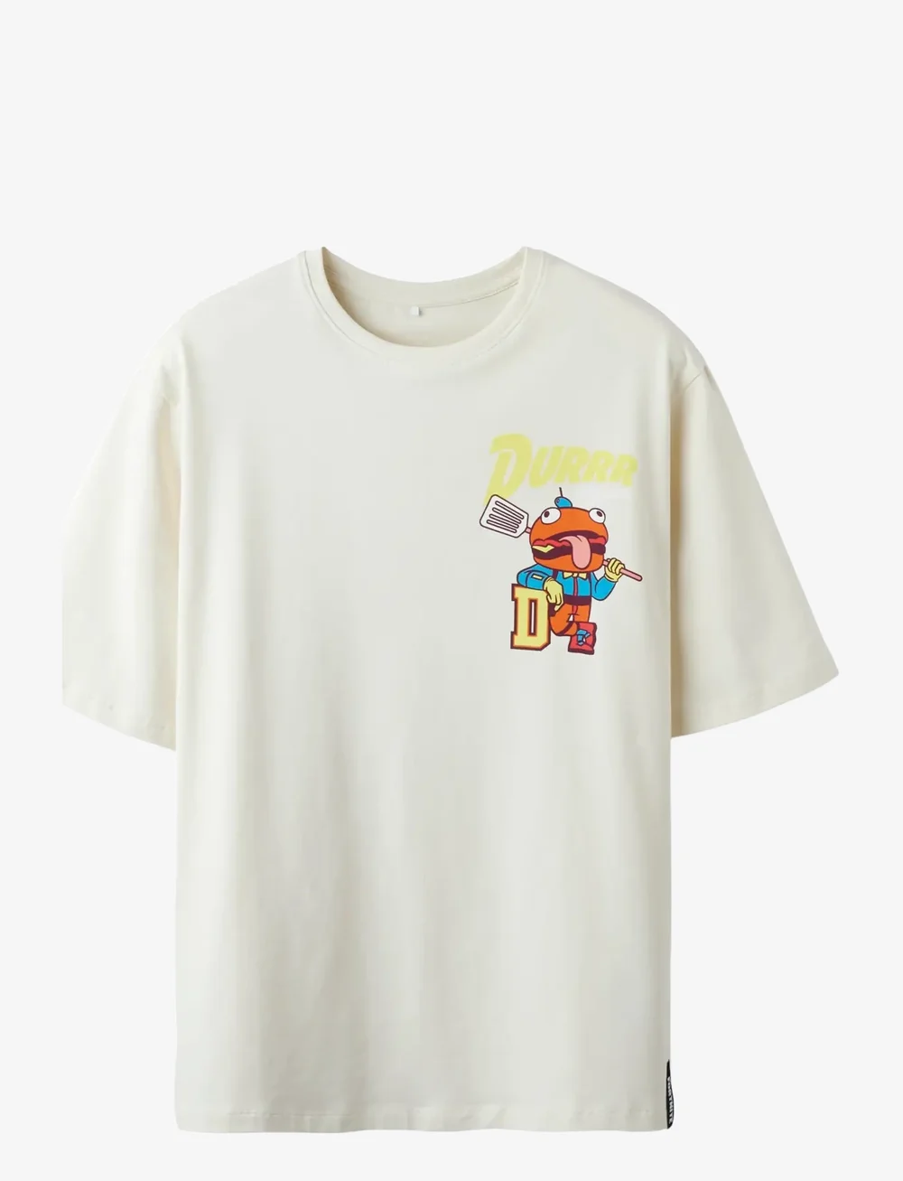 name it - NKMALFRED FORTNITE NREG SS TOP BOX BFU - kortärmade t-shirts - turtledove - 1
