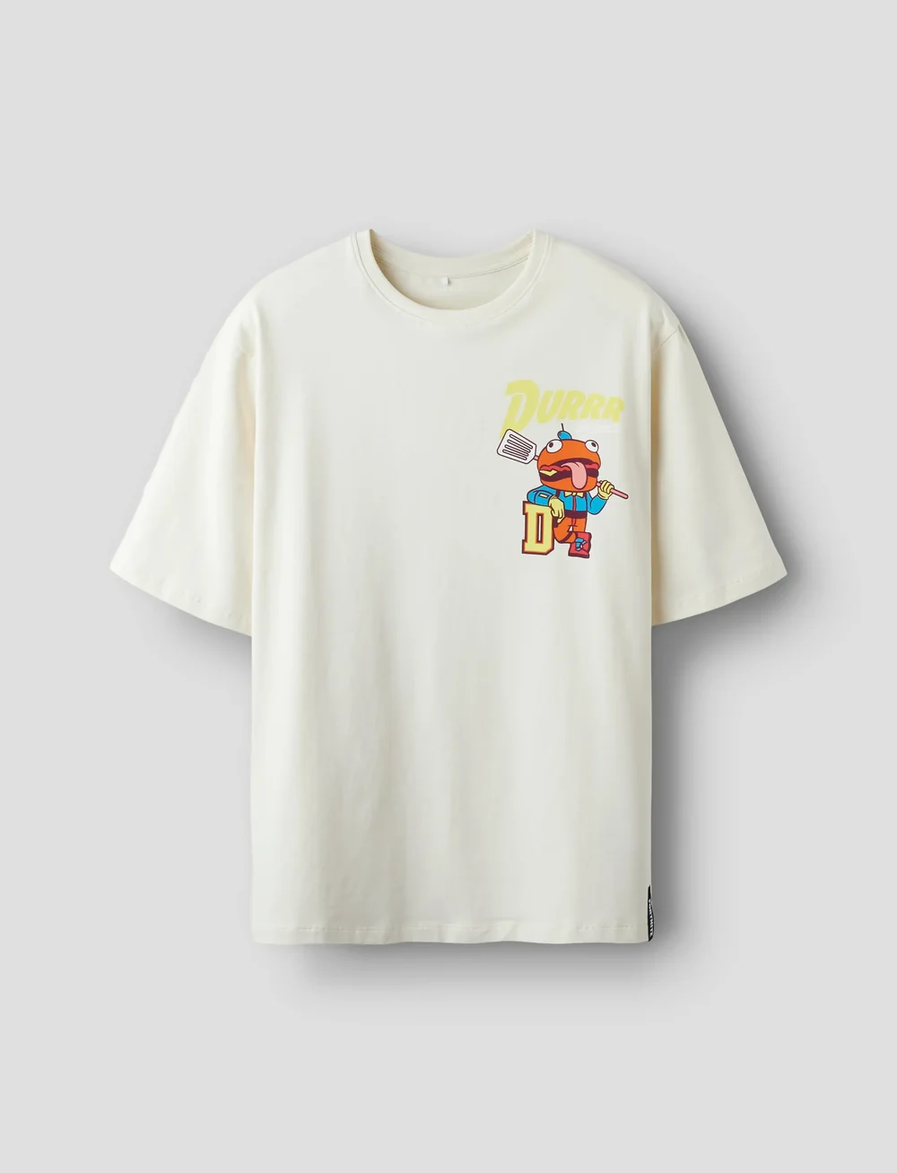 name it - NKMALFRED FORTNITE NREG SS TOP BOX BFU - kortärmade t-shirts - turtledove - 3