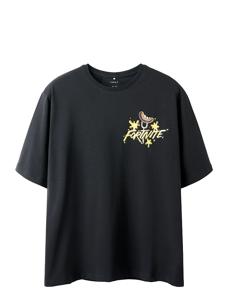 name it - NKMJURG FORTNITE NREG SS TOP BFU - lühikeste varrukatega t-särgid - black - 0