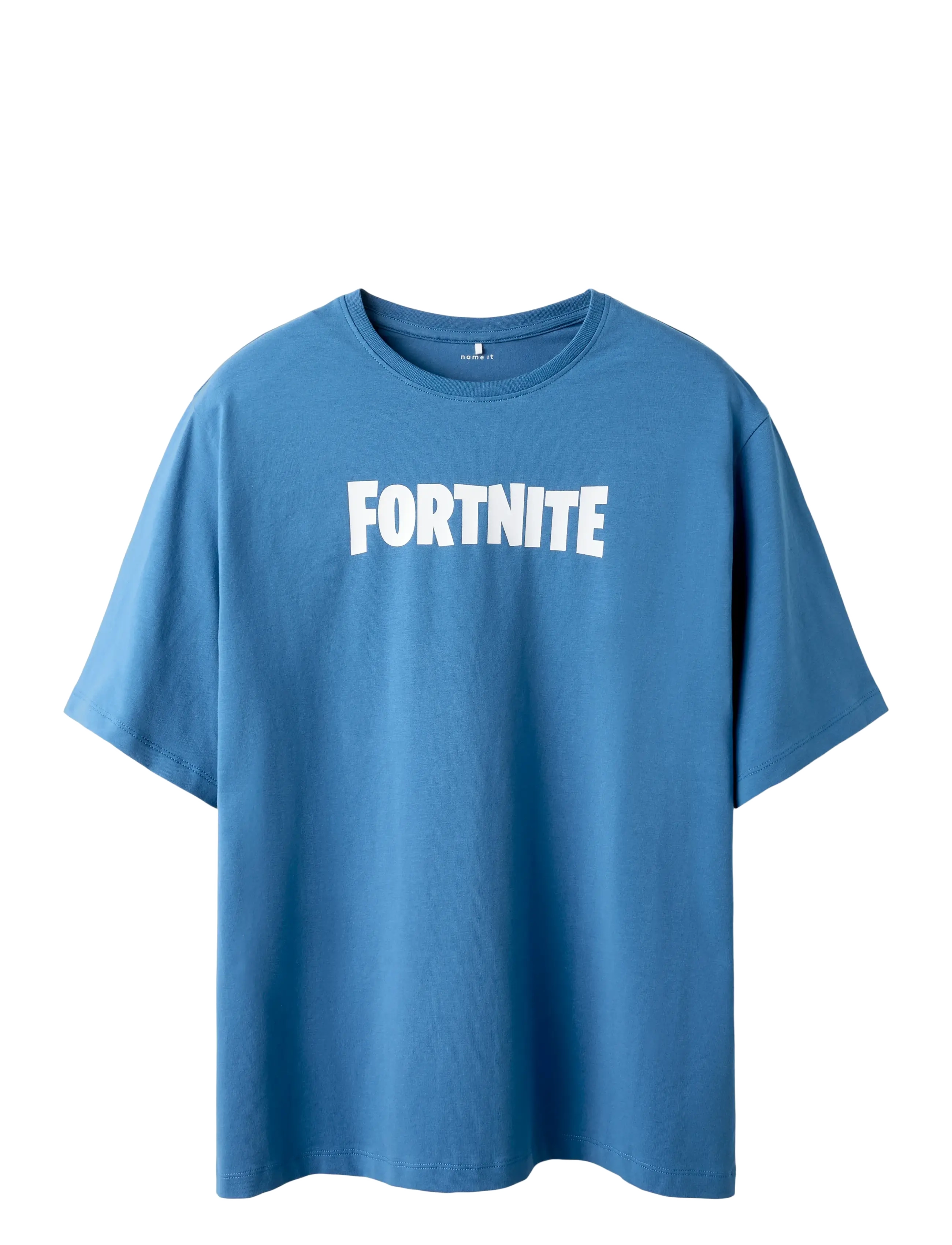 name it Nkmjunior Fortnite Nreg Ss Top Bfu, Børn, Fortnite T-Shirt, Blå, Str: 116