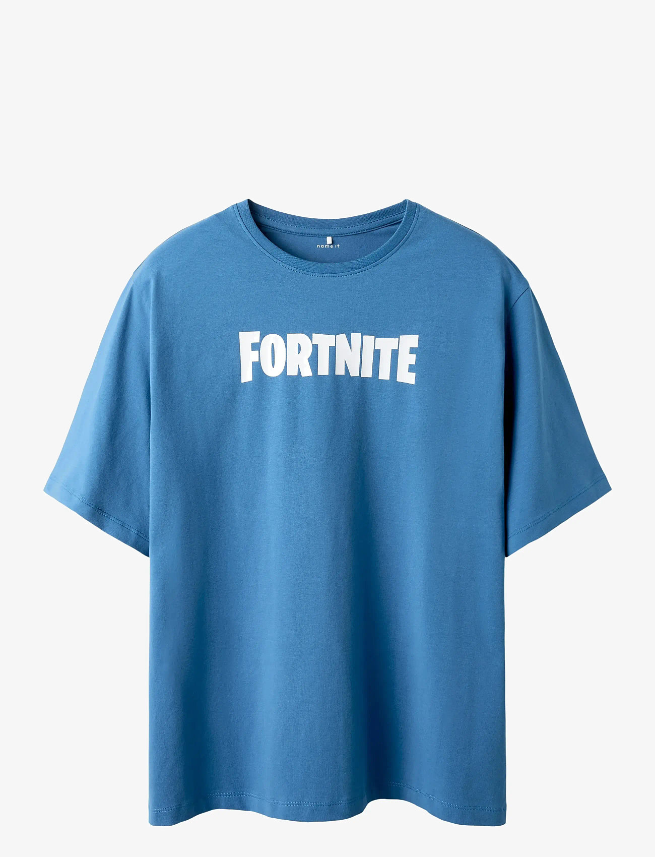 name it - NKMJUNIOR FORTNITE NREG SS TOP BFU - kortermede t-skjorter - vallarta blue - 0