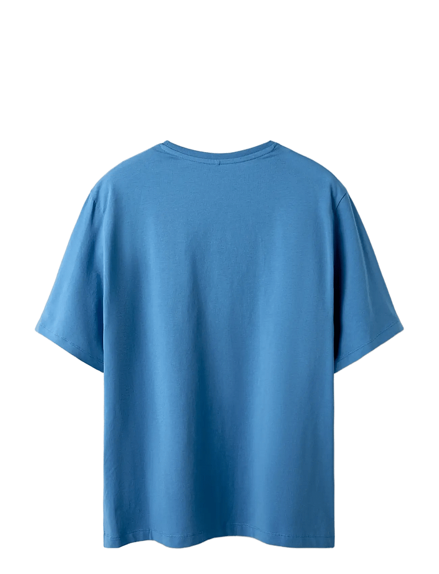 name it - NKMJUNIOR FORTNITE NREG SS TOP BFU - kurzärmelige - vallarta blue - 1