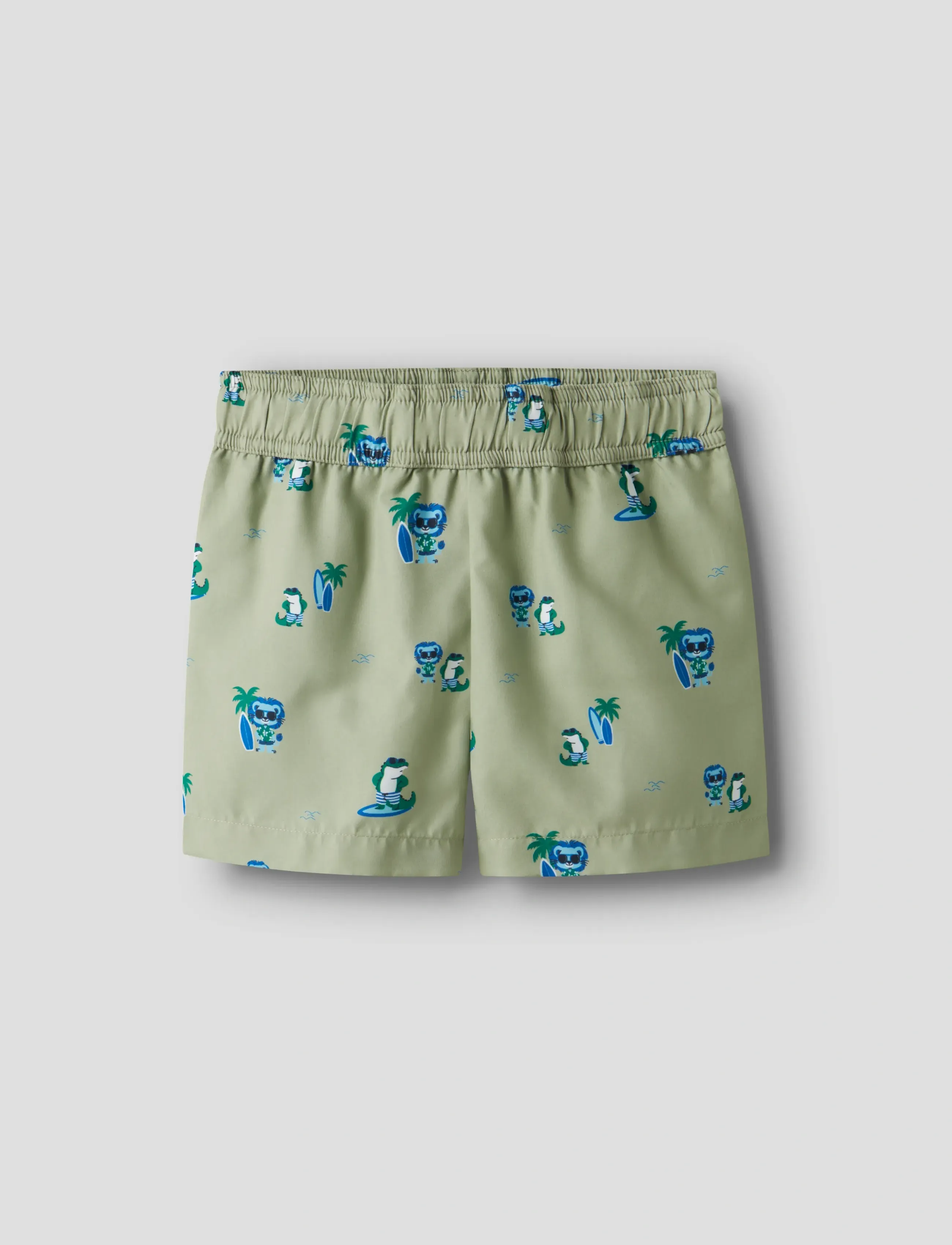 name it NMMZAKA SWIM SHORTS TB - Badshorts - SWAMP / khaki/green