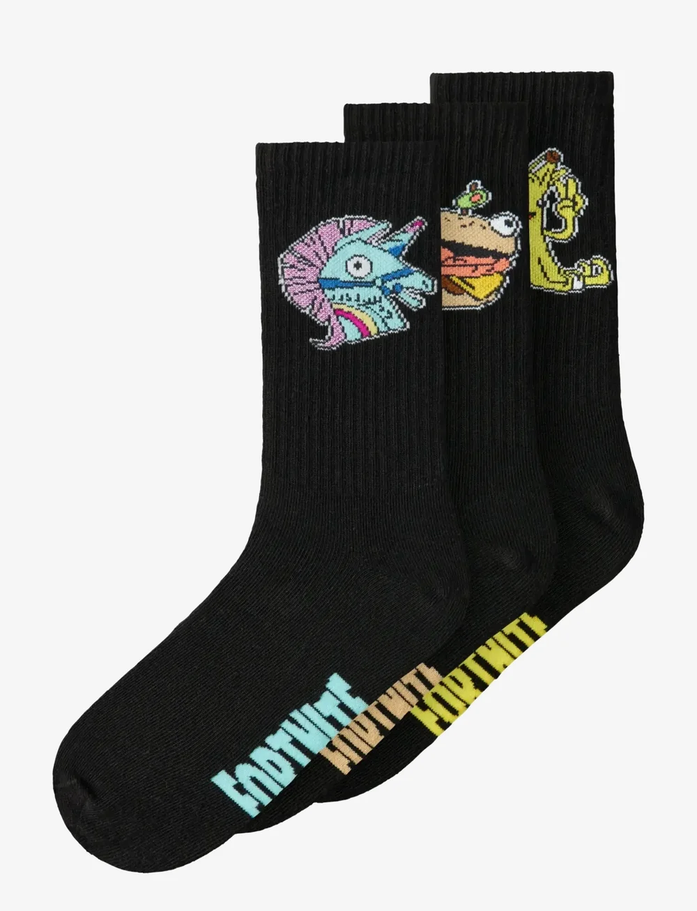 name it - NKMSEPPE FORTNITE 3P TENNISSOCKS BFU - strumpor - black - 0