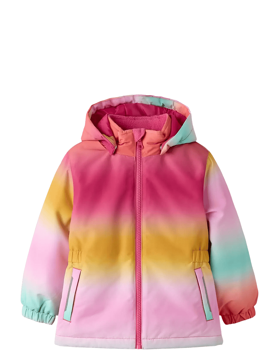 name it - NMFPSNOW10 JACKET AOP FO - winterjacke - rosebloom - 1