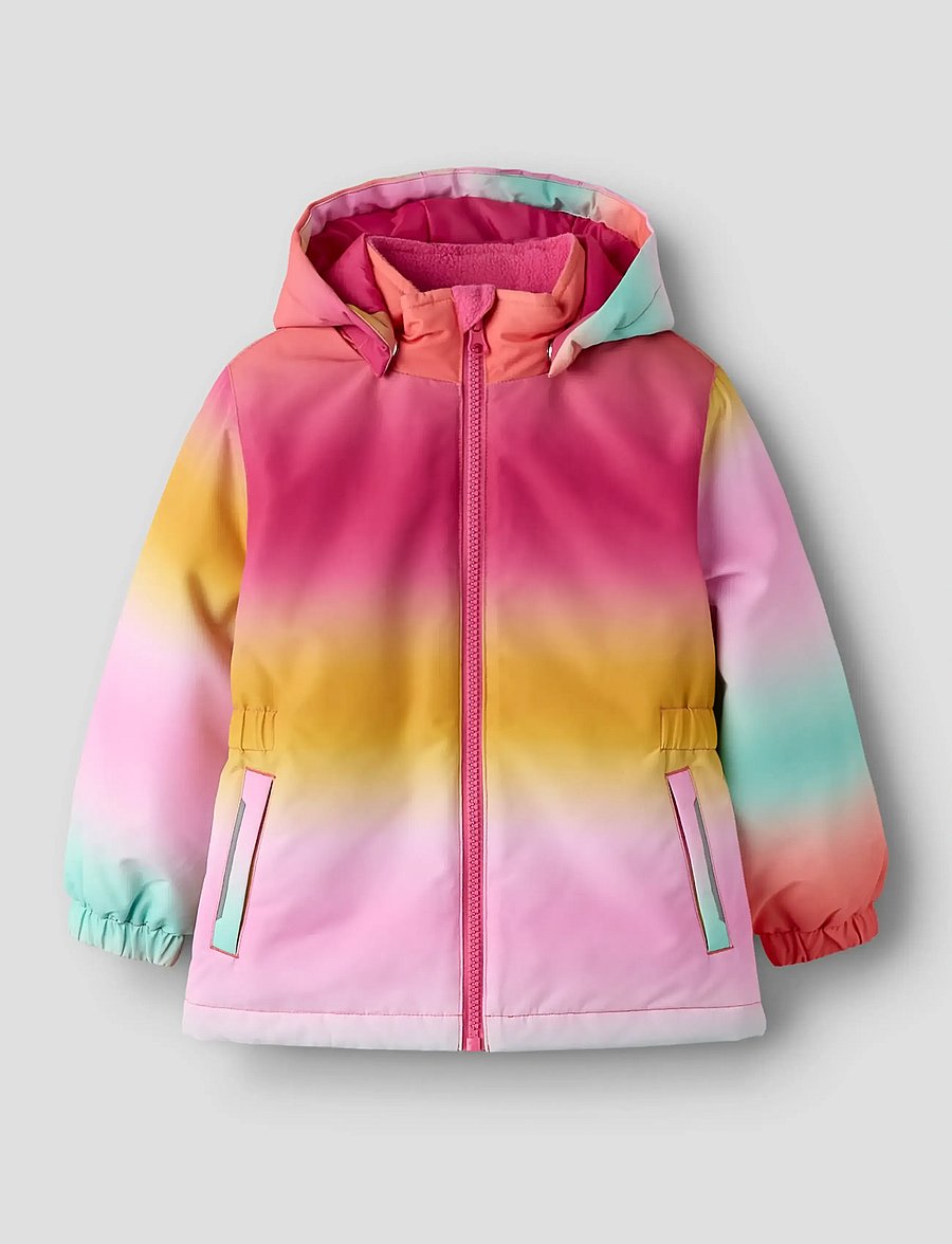 name it - NMFPSNOW10 JACKET AOP FO - winterjacke - rosebloom - 0