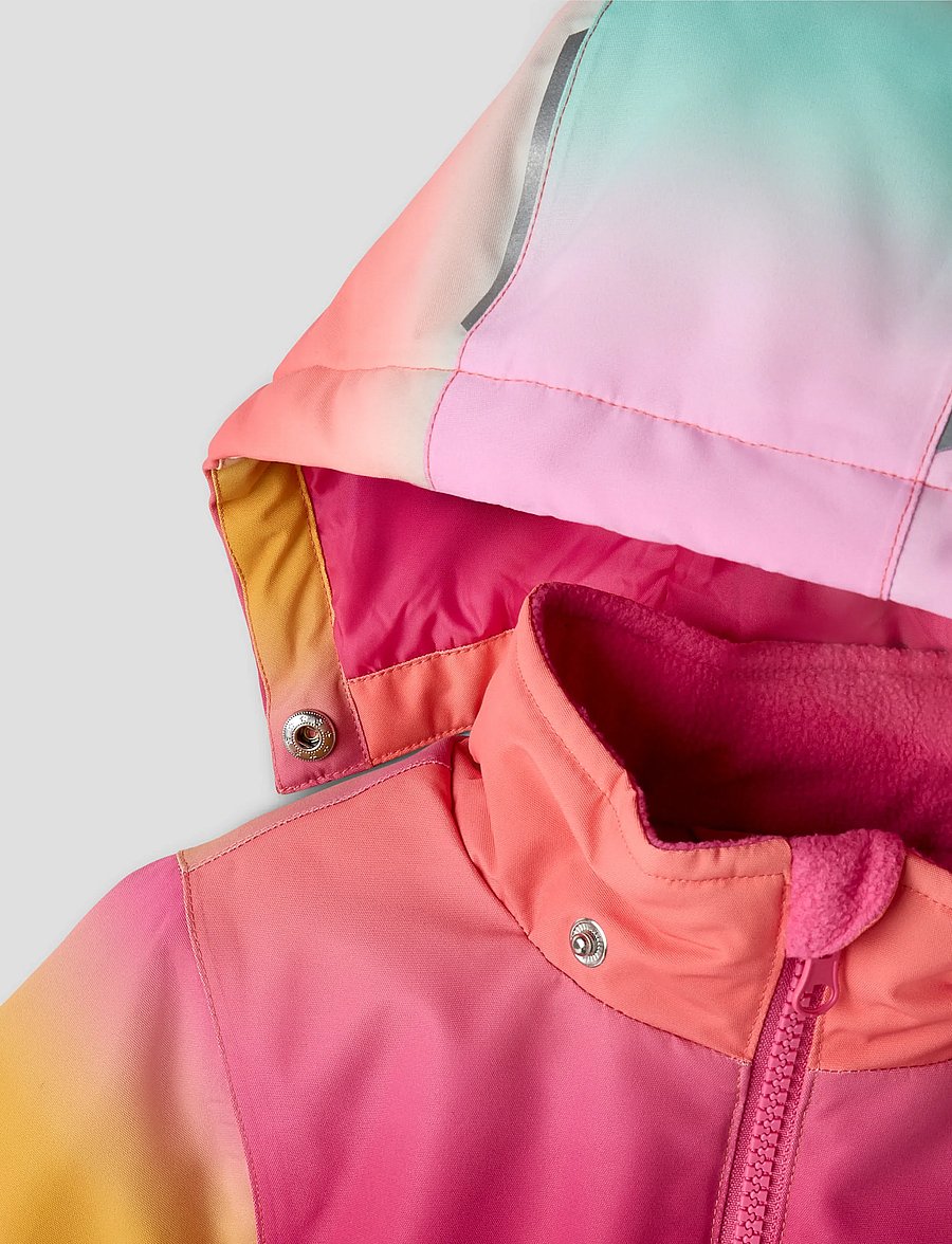 name it - NMFPSNOW10 JACKET AOP FO - winterjacke - rosebloom - 3