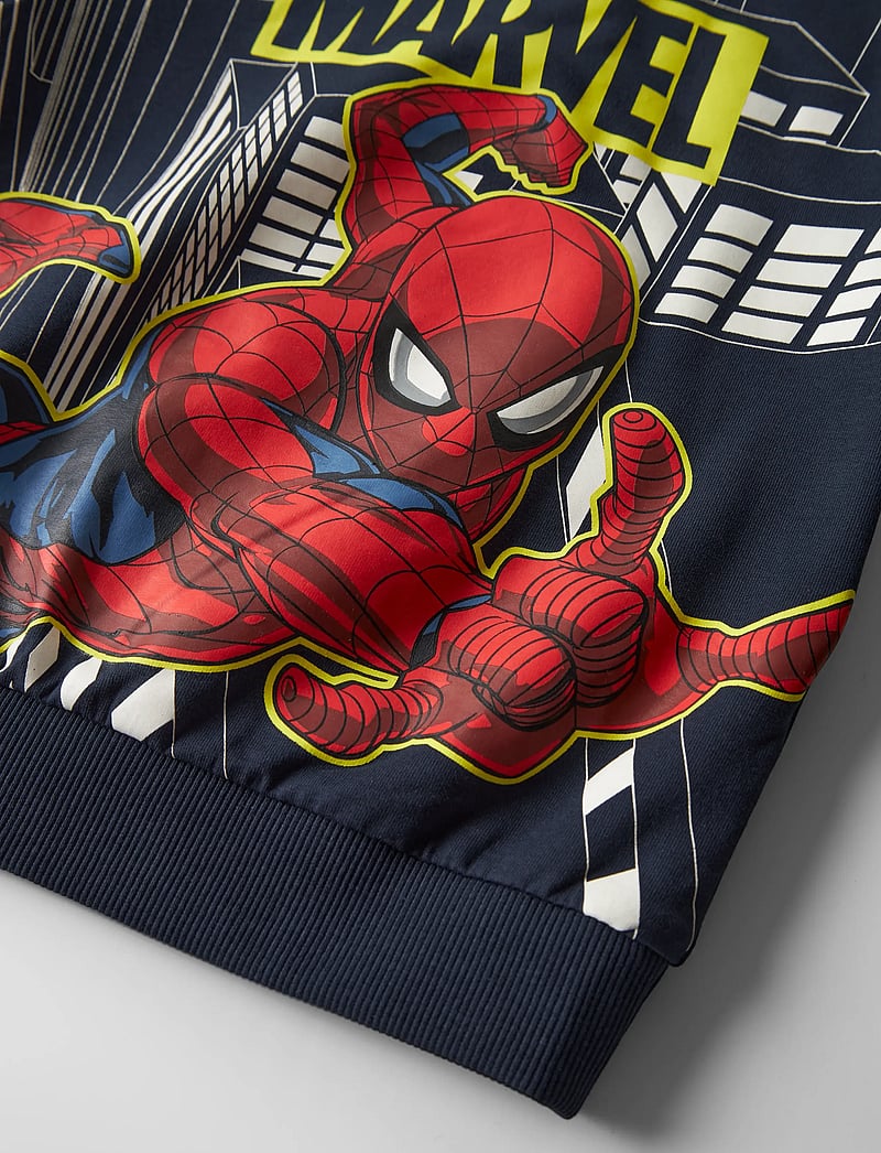 name it - NMMDION SPIDER NREG SWEAT UNB NOOS MAR - sweatshirts - navy blazer - 3