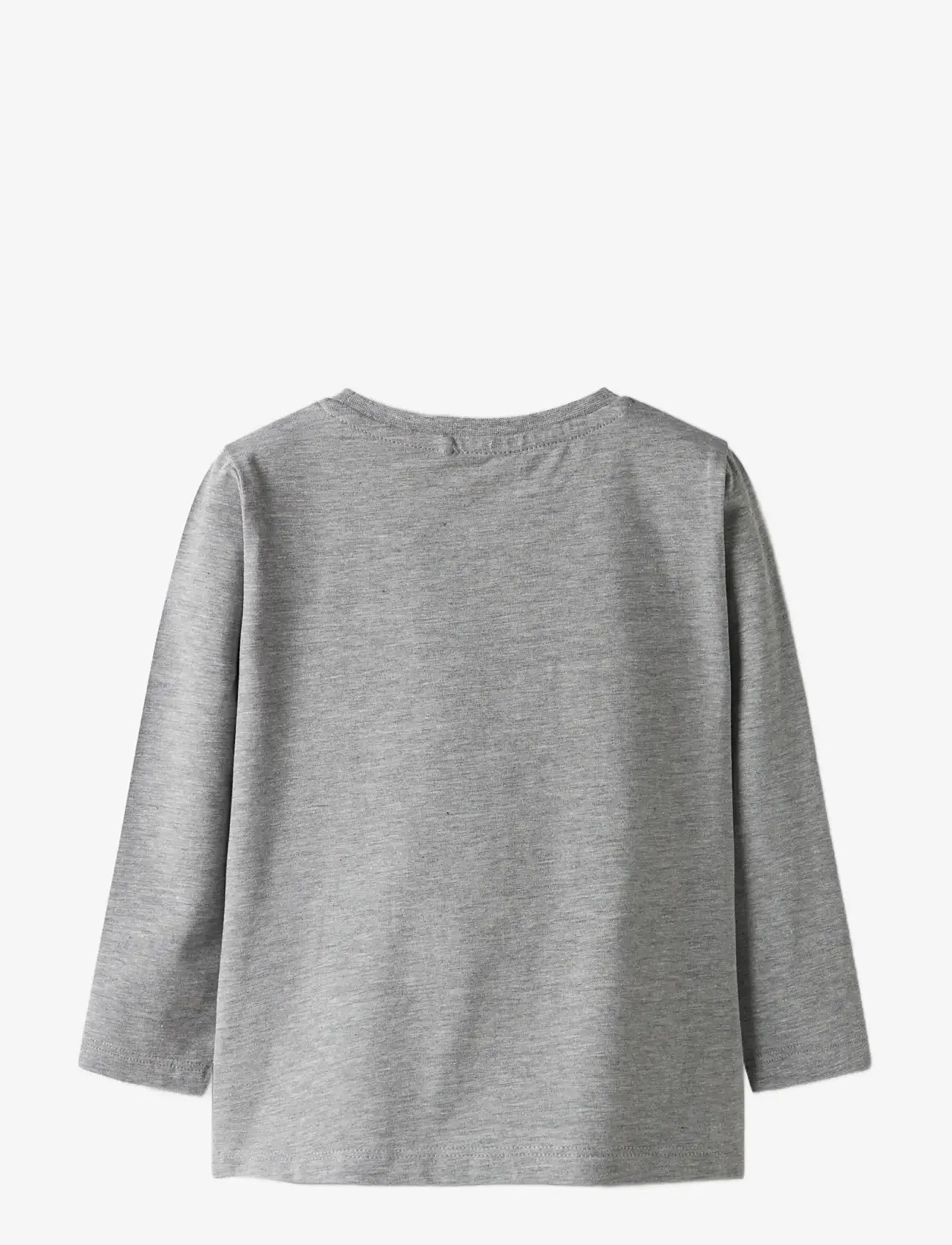 name it - NMMDEEP SPIDER LS NREG TOP BOX NOOS MAR - long-sleeved t-shirts - grey melange - 2