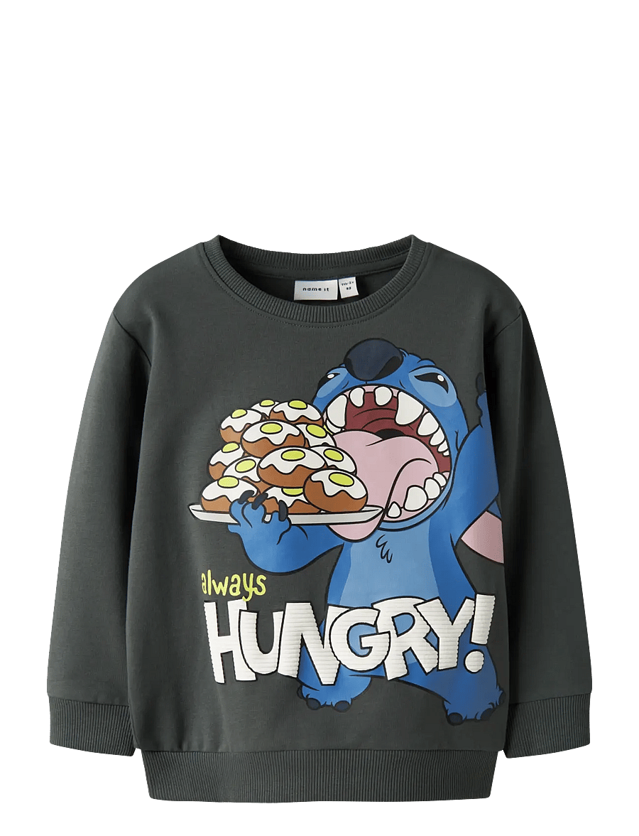 name it - NMMDRAVE STITCH NREG SWEAT BRU WDI - sweatshirts - urban chic - 0