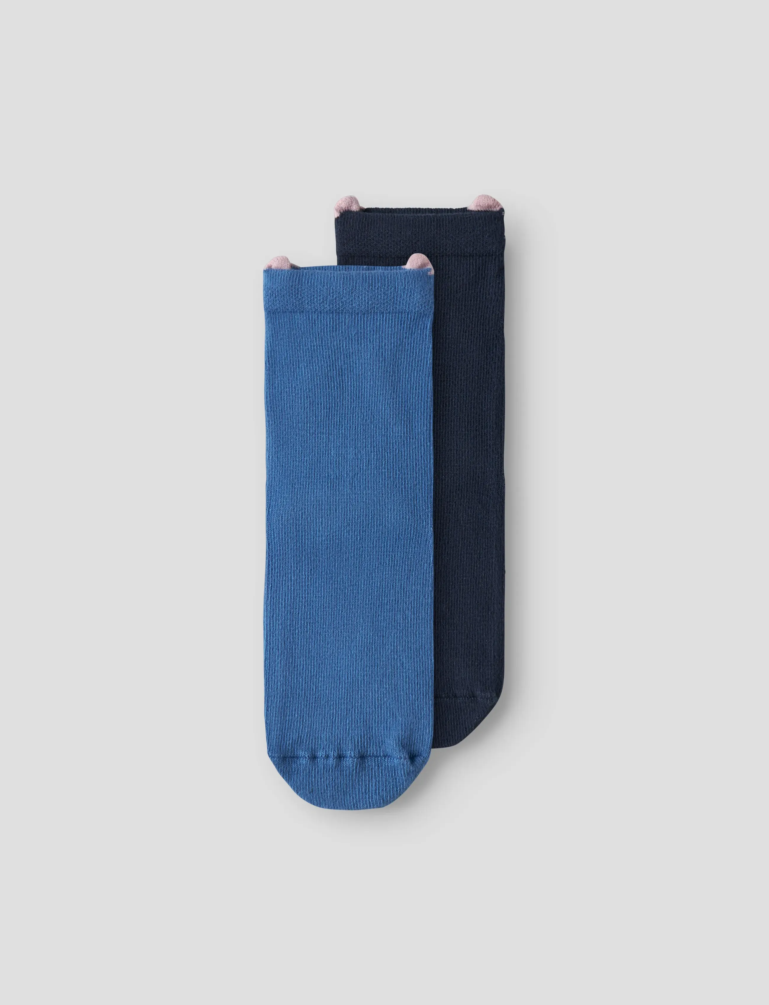 name it Nmmdohnny Stitch 2P Sock Wdi, Børn, 2-pak Pompon Strømper, Blå, Str: 28-30