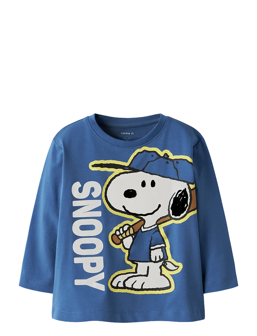 name it - NMMDENIS SNOOPY LS NREG TOP BOX SKY - t-shirts à manches longues - delft - 0
