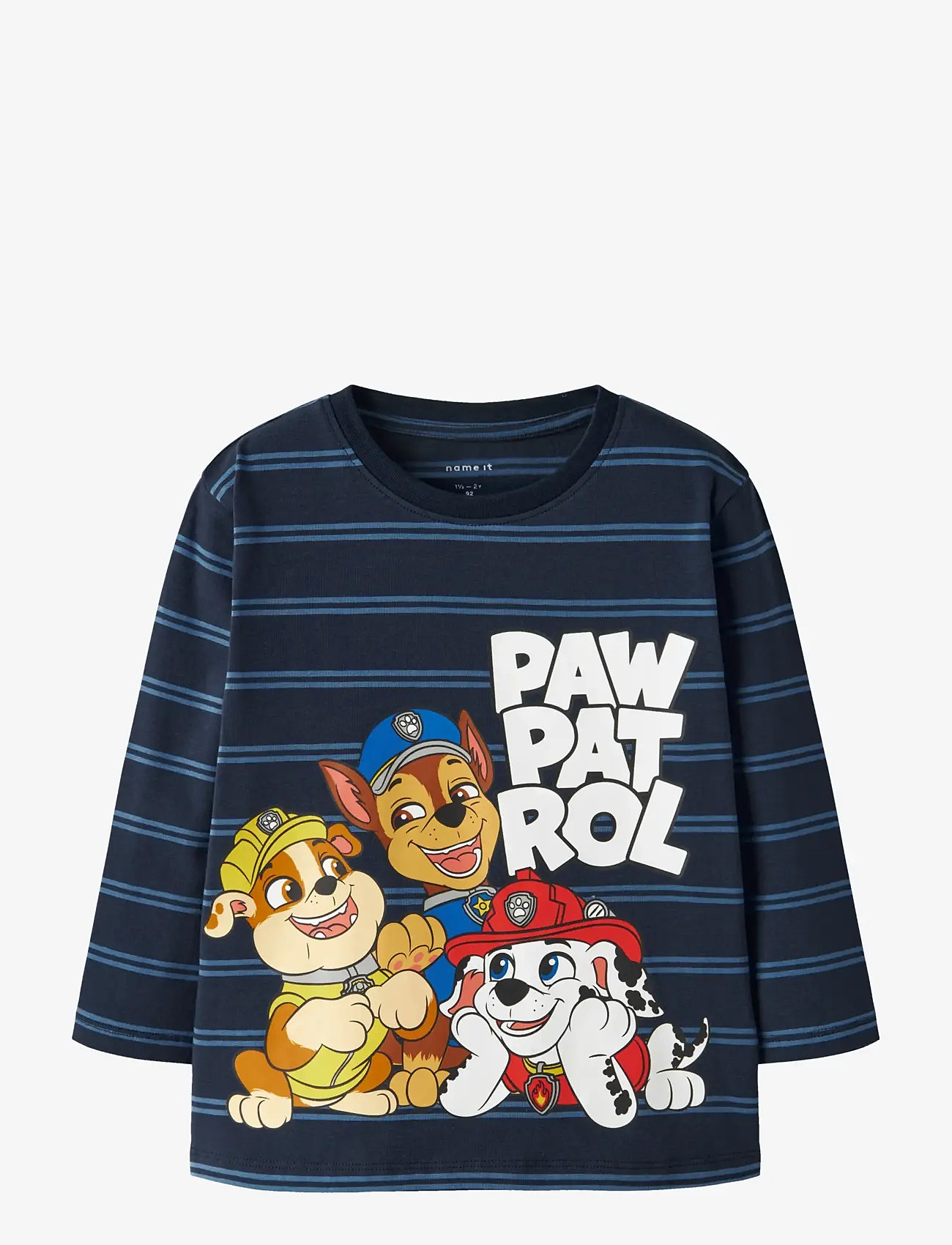 name it - NMMJOSHUE PAW LS NREG TOP NOOS CPLG - langærmede t-shirts - navy blazer - 1