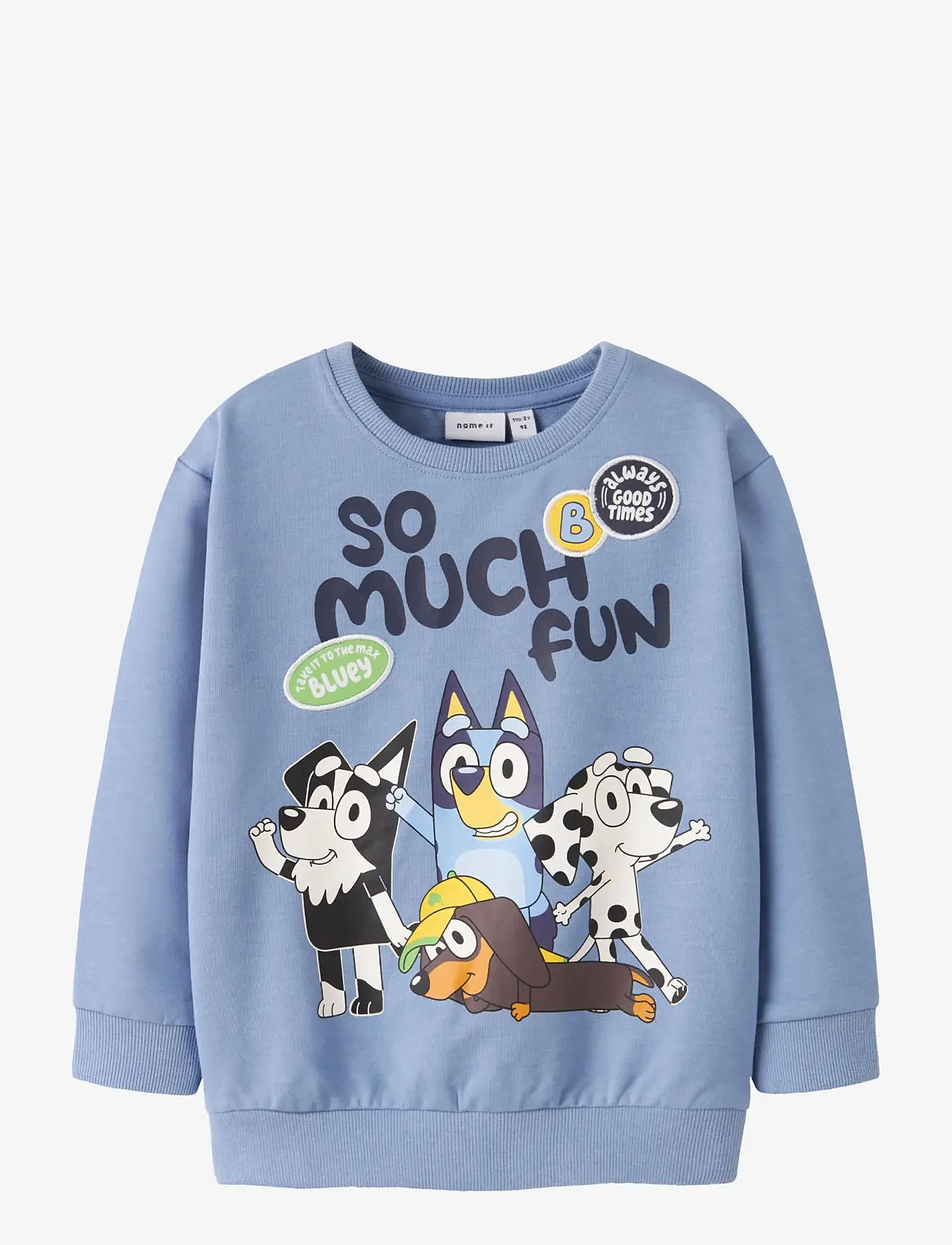 name it - NMMJARED BLUEY NREG SWEAT UNB SKY - sweatshirts - endless sky - 0