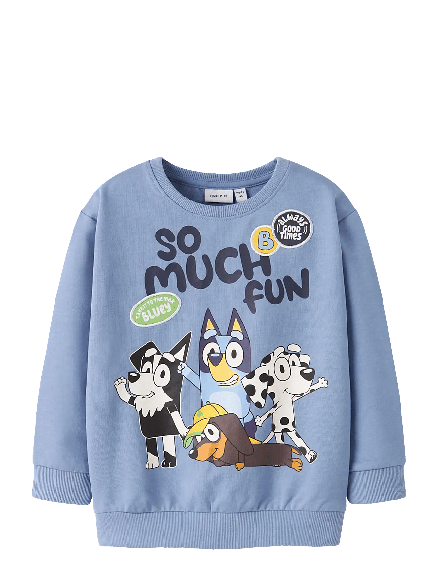 name it - NMMJARED BLUEY NREG SWEAT UNB SKY - dressipluusid - endless sky - 0
